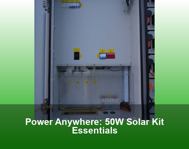 Power Anywhere: 50W Solar Kit Essentials